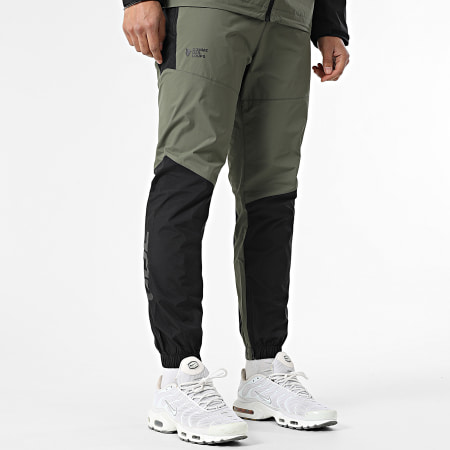 Comme Des Loups - Ensemble De Survêtement Alkor Noir Vert Kaki