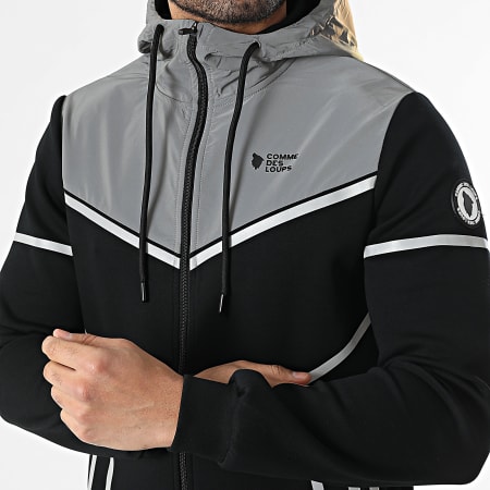 Comme Des Loups - Conjunto de fato de treino Nador Preto Refletivo