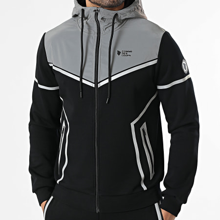 Comme Des Loups - Conjunto de fato de treino Nador Preto Refletivo