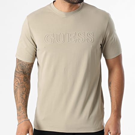 Guess - Tee Shirt Z2YI11-J1314 Beige Foncé