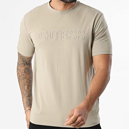 Guess - Tee Shirt Z2YI11-J1314 Beige Foncé