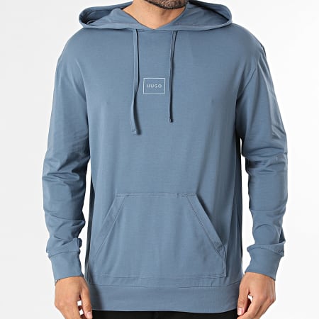 HUGO - Tee Shirt Manches Longues Capuche Laze 50525244 Bleu