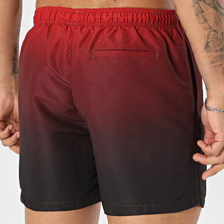 HUGO - Short De Bain Ray 50555582 Rouge Noir Dégradé