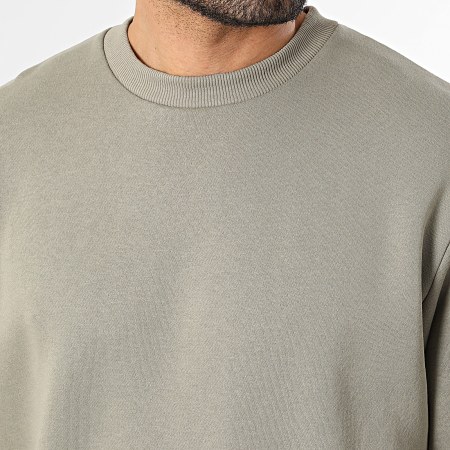 Jack And Jones - Lot De 2 Sweats Crewneck Bradley Noir Vert Kaki