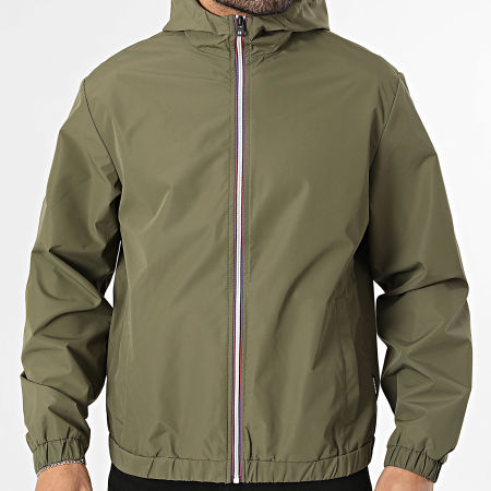 Jack And Jones - Coupe-Vent Capuche Zippé Jake Vert Kaki