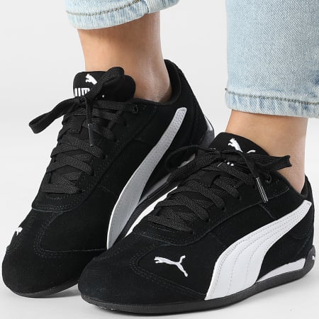 Puma - Zapatillas Mujer Puma Replicatch SD Jr 406603 Negro Puma Blanco Puma