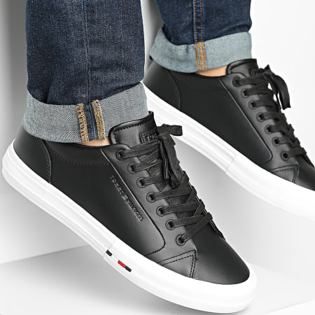 Tommy Hilfiger - Baskets Harlem Street Leather 5708 Black