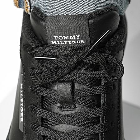 Tommy Hilfiger - Baskets Retro Runner Mix Leather 5721 Black