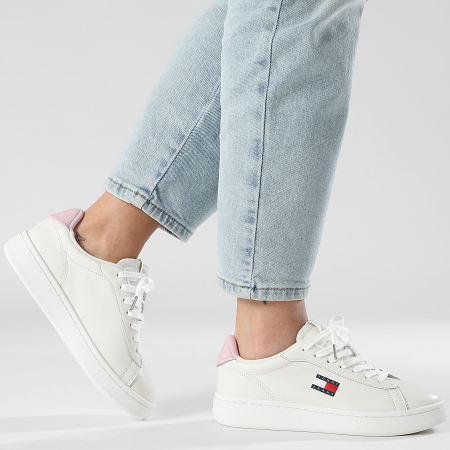 Tommy Jeans - Baskets Femme Archive '98 Valentines 3024 Ecru
