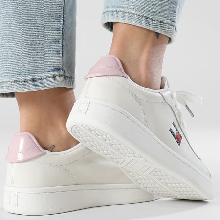 Tommy Jeans - Baskets Femme Archive '98 Valentines 3024 Ecru