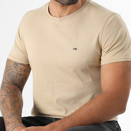 Tommy Jeans - Tee Shirt Slim Jersey 4411 Beige