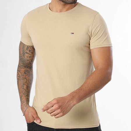 Tommy Jeans - Tee Shirt Slim Jersey 4411 Beige