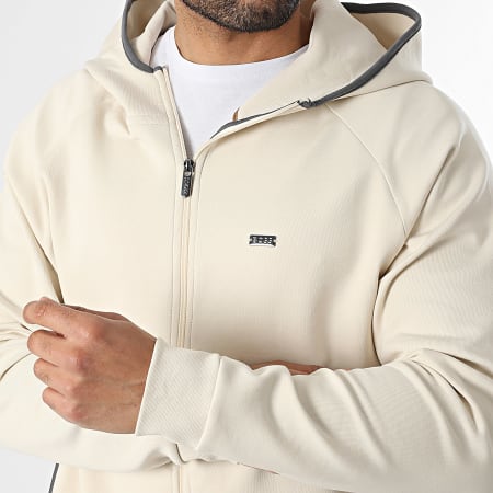 BOSS - Hoodie met ritssluiting Sense 50557206 Beige