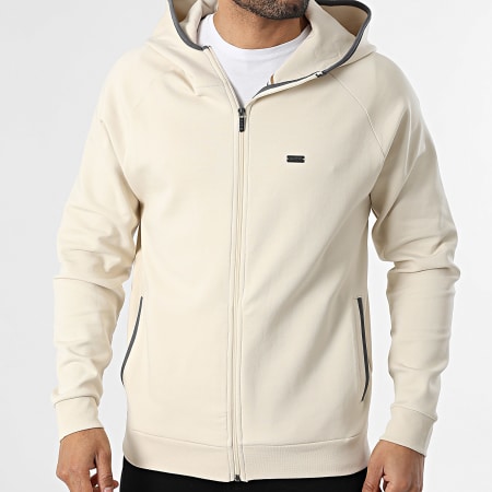 BOSS - Hoodie met ritssluiting Sense 50557206 Beige
