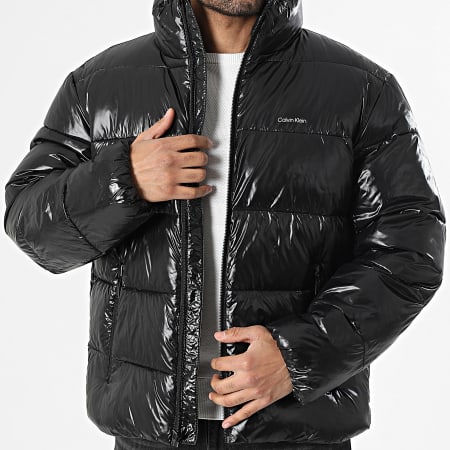 Calvin Klein - Doudoune Glossy Channeled Puffer 518G Noir