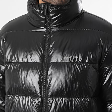 Calvin Klein - Doudoune Glossy Channeled Puffer 518G Noir