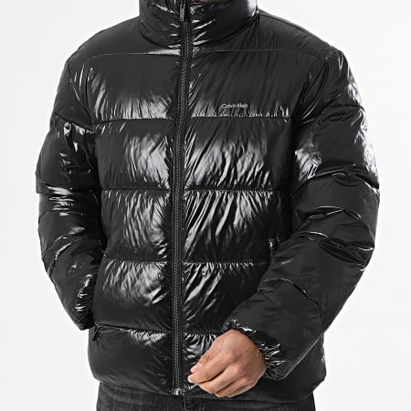 Calvin Klein - Doudoune Glossy Channeled Puffer 518G Noir