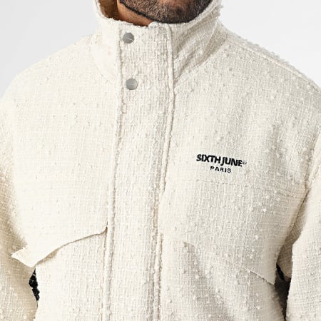 Sixth June - Veste Zippée 819 Beige Clair