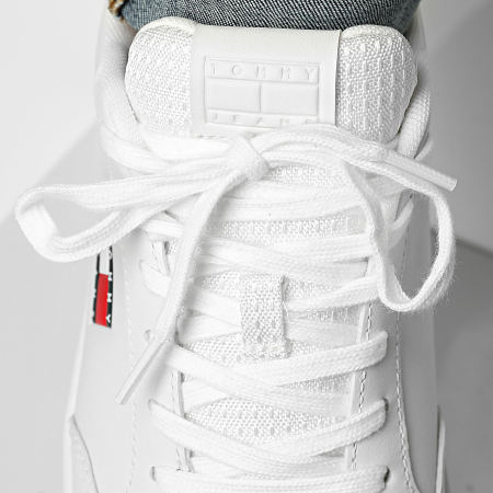 Tommy Jeans - Baskets Cupsole Long Lace Leather 1707 Ecru