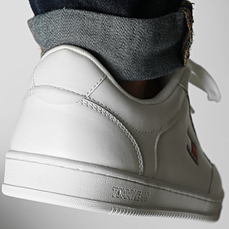 Tommy Jeans - Baskets Cupsole Long Lace Leather 1707 Ecru