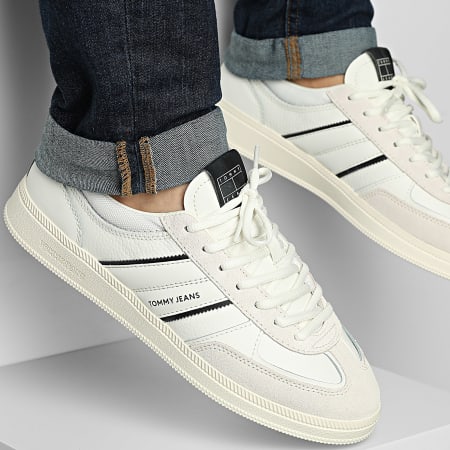 Tommy Jeans - Baskets The Greenwich Edge Mix 1672 Ecru Black