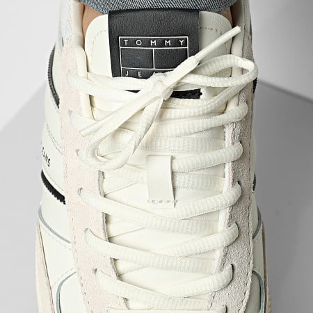 Tommy Jeans - Baskets The Greenwich Edge Mix 1672 Ecru Black