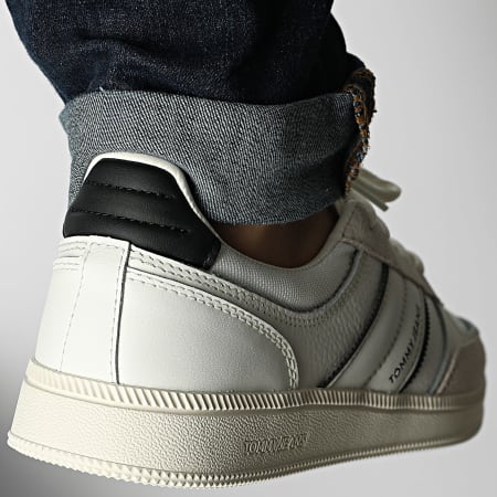 Tommy Jeans - Baskets The Greenwich Edge Mix 1672 Ecru Black