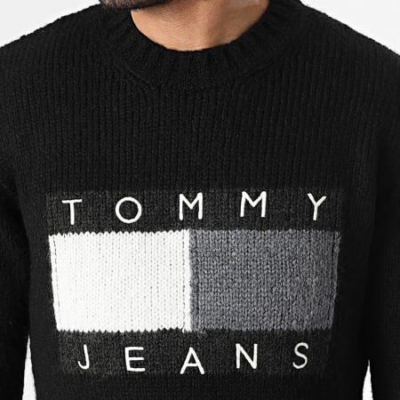 Tommy Jeans - Pull Flag Bearer 2860 Noir