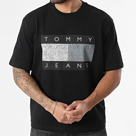 Tommy Jeans - Tee Shirt Oversize 90s Distressed Flag 2463 Noir