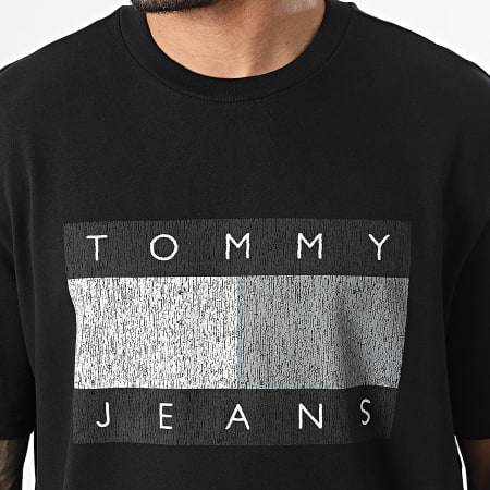 Tommy Jeans - Tee Shirt Oversize 90s Distressed Flag 2463 Noir