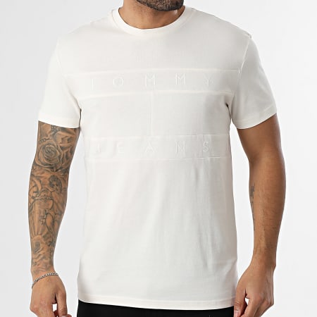 Tommy Jeans - Tee Shirt Tonal Flag 2312 Beige Clair