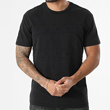 Tommy Jeans - Tee Shirt Tonal Flag 2312 Noir