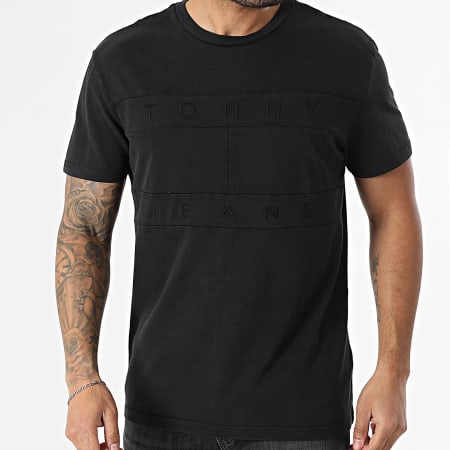 Tommy Jeans - Tee Shirt Tonal Flag 2312 Noir