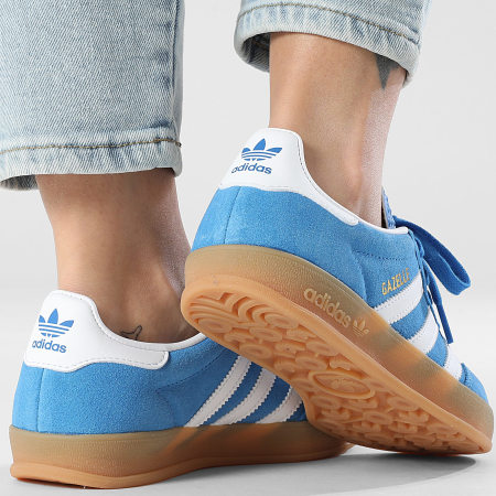 Adidas Originals - Baskets Femme Gazelle Indoor J JS3802 Blue Bird Footwear White Gum 2