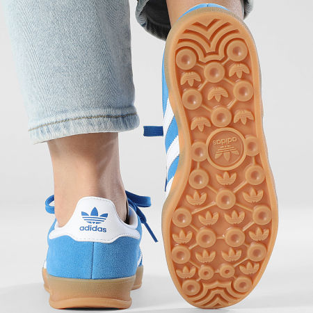 Adidas Originals - Baskets Femme Gazelle Indoor J JS3802 Blue Bird Footwear White Gum 2