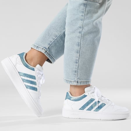 Adidas Performance - Zapatillas Mujer Hoops Classic W KI1098 Footwear White Supplier Colour Orbit Grey