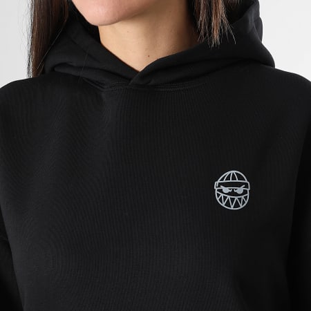 Sale Môme Paris - Sweat Capuche Relaxed Femme Street Boyz Noir Gris