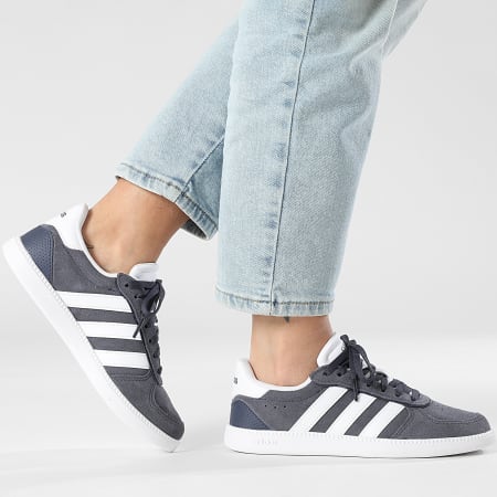 Adidas Performance - Zapatillas Mujer Breaknet Sleek KI3145 Sombra Azul Marino Calzado Blanco Negro Core