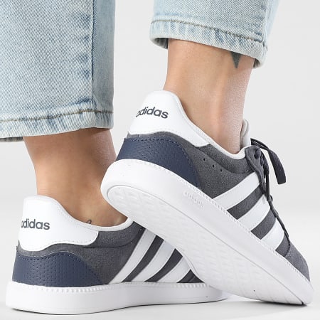 Adidas Performance - Zapatillas Mujer Breaknet Sleek KI3145 Sombra Azul Marino Calzado Blanco Negro Core