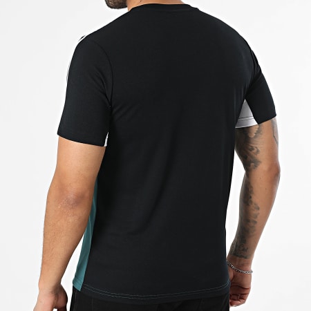 Sergio Tacchini - T-Shirt Caspio 41430 Nero Verde Scuro Bianco