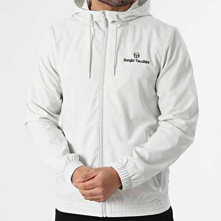 Sweat capuche logo Sergio Tacchini et poche kangourou pour homme Blanc