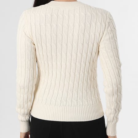 Tommy Hilfiger - Pull Femme Cable Mid 7644 Beige