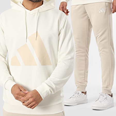 Adidas Sportswear - Ensemble De Survêtement Big Logo KB8780 Beige