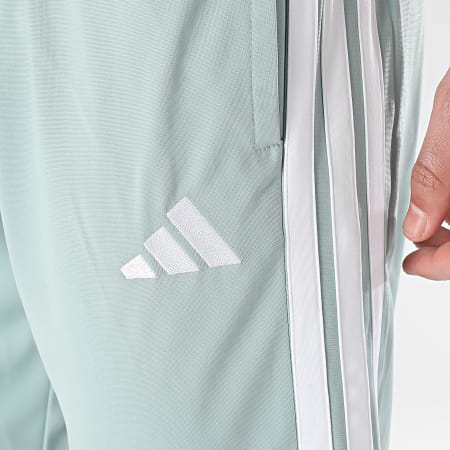 Adidas Sportswear - Pantalon Jogging A Bandes 3 Stripes KC1371 Vert Clair Blanc