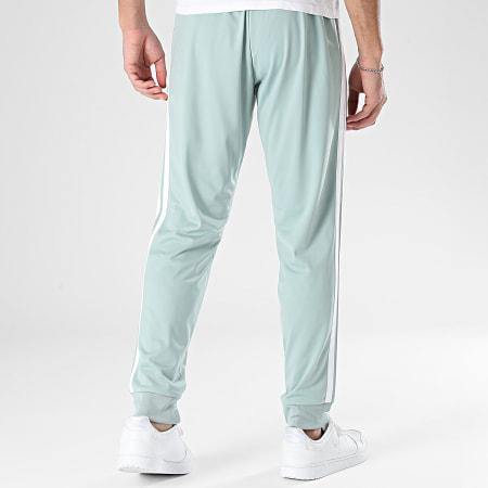 Adidas Sportswear - Pantalon Jogging A Bandes 3 Stripes KC1371 Vert Clair Blanc