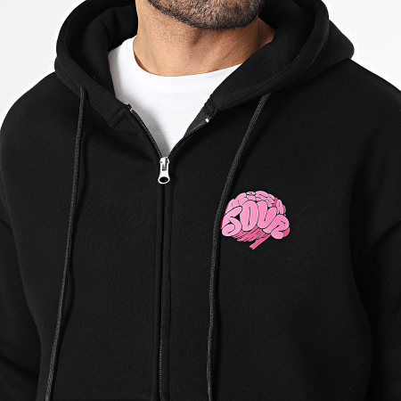 Kanoé X Mise A Jour - Ensemble De Survetement Bless Me Noir Rose