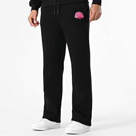 Kanoé X Mise A Jour - Ensemble De Survetement Bless Me Noir Rose