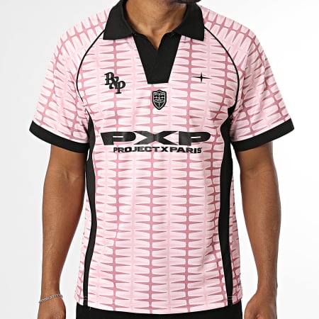 PXP - Maillot Col V Jersey 2611127 Rose Noir