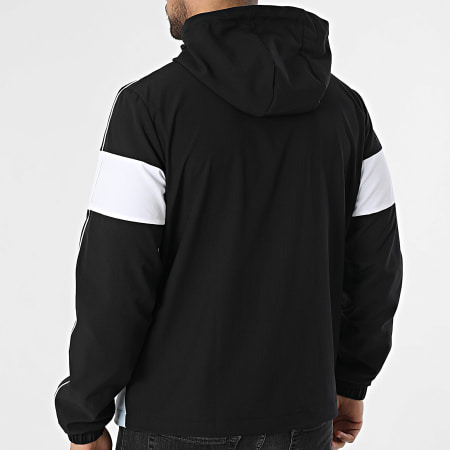 Sergio Tacchini - Giacca Cappuccio Zip Caspio 41432 Blu Chiaro Nero Bianco