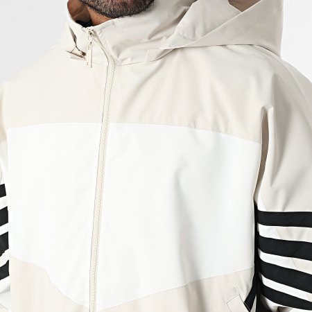 Uniplay - Chaqueta Capucha Cremallera 018 Beige Blanco Negro